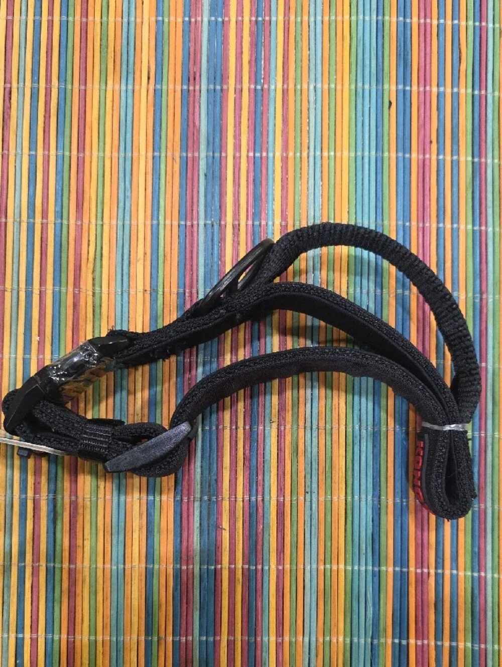 Kong Black Adjustable Nylon Dog Collar with Metal D-Ring Handle For Control Nwt